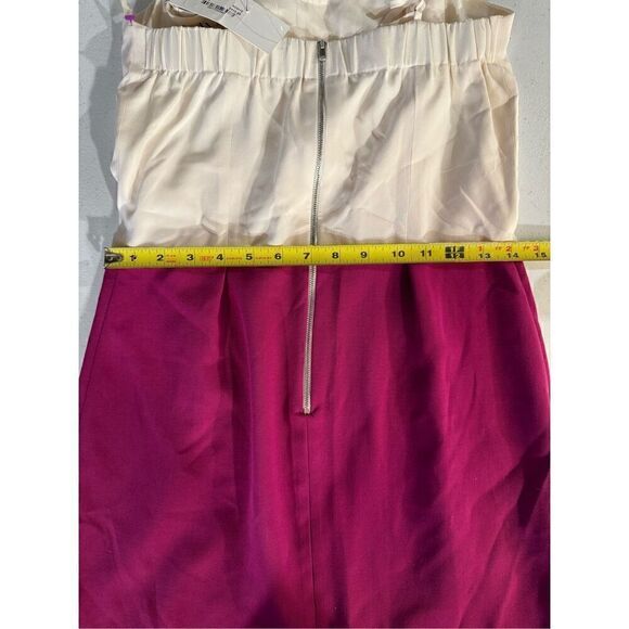 SANDRO Silk Colourblock Dress Size 2 Small NWT Retail $410 - Picture 9 of 12